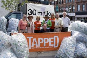 Maine Water Justice activists with the producers of Tapped at the film's premiere